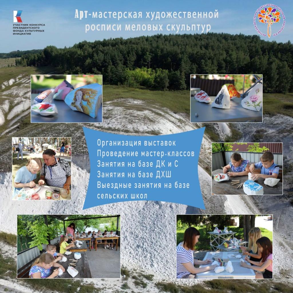 Проект "Арт-мастерская художественной росписи меловых скульптур"